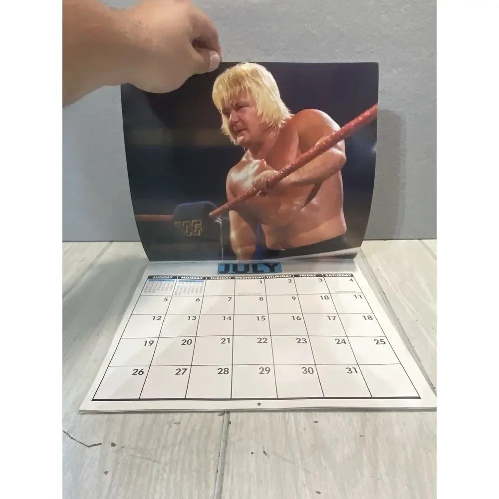 WWF Wrestling Calendar 1987 Hulk Hogan Superstars Vintage Sports Collectible